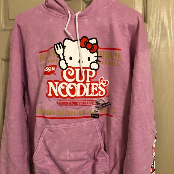 hello kitty cup noodles hoodie